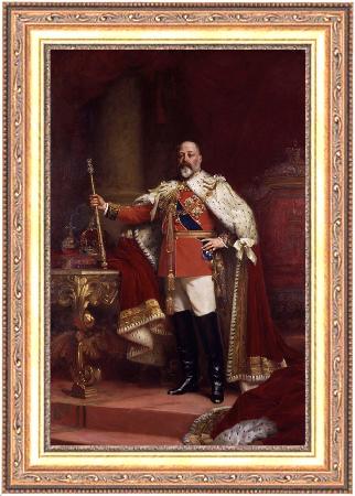 framed  Luke Fildes Edward VII (mk25), Ta3070-1